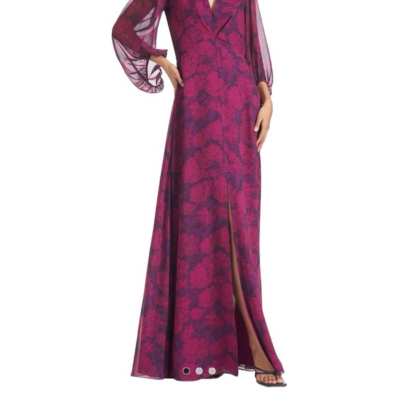 Sachin + Babi Magenta Floral Maxi Dress - Picture 3 of 7